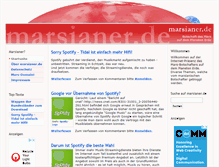 Tablet Screenshot of marsianer.de